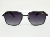 Lacoste Square Double Bridge Black Sunglasses – Gradient Lenses (Unisex)